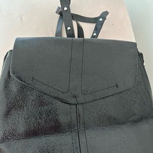 Zara patent backpack
